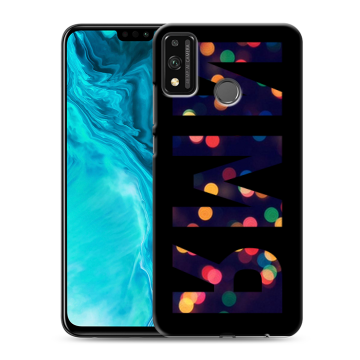 Силиконовый чехол на Huawei Honor 9X Lite с принтом ИМЯ