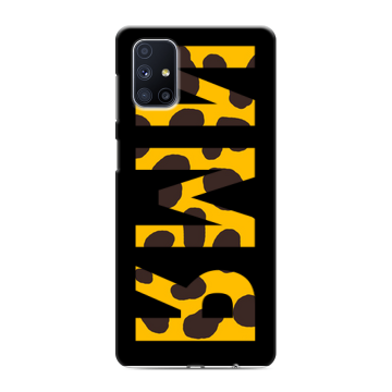Силиконовый чехол на Samsung Galaxy M51 с принтом ИМЯ