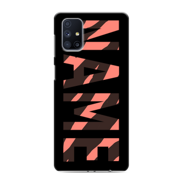 Силиконовый чехол на Samsung Galaxy M51 с принтом NAME