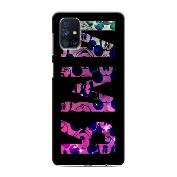 Силиконовый чехол на Samsung Galaxy M51 с принтом ИМЯ
