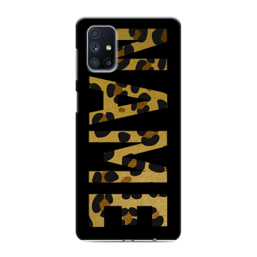 Силиконовый чехол на Samsung Galaxy M51 с принтом NAME