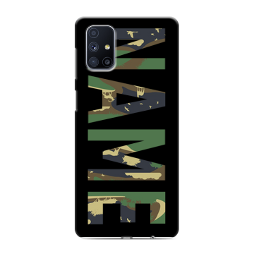 Силиконовый чехол на Samsung Galaxy M51 с принтом NAME
