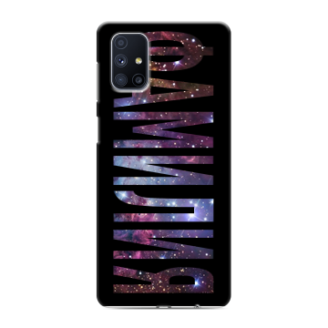 Силиконовый чехол на Samsung Galaxy M51 с принтом ФАМИЛИЯ