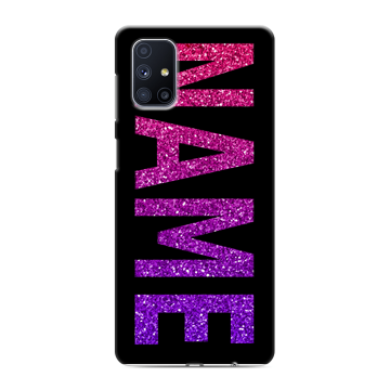 Силиконовый чехол на Samsung Galaxy M51 с принтом NAME