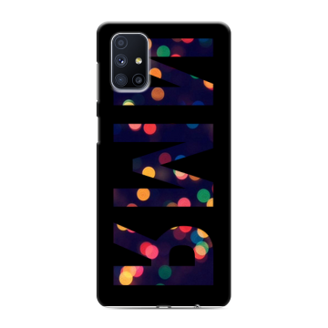 Силиконовый чехол на Samsung Galaxy M51 с принтом ИМЯ