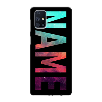 Силиконовый чехол на Samsung Galaxy M51 с принтом NAME