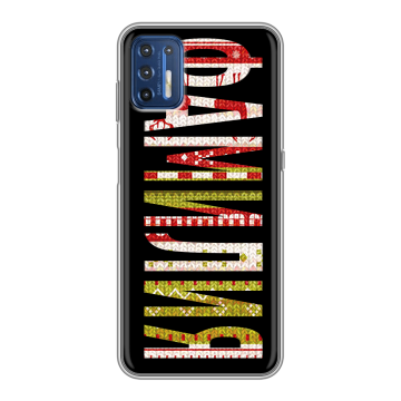 Силиконовый чехол на Motorola Moto G9 Plus с принтом ФАМИЛИЯ