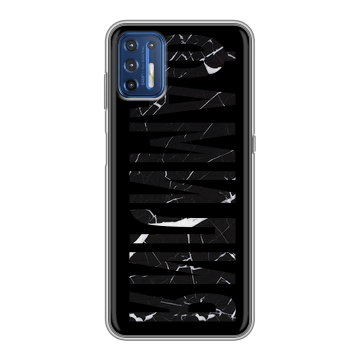 Силиконовый чехол на Motorola Moto G9 Plus с принтом ФАМИЛИЯ