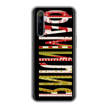 Силиконовый противоударный чехол на Realme 6S с принтом ФАМИЛИЯ
