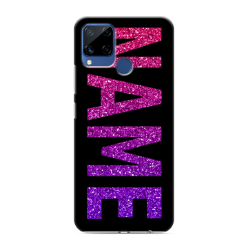 Силиконовый чехол на Realme C15 с принтом NAME