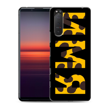Силиконовый чехол на Sony Xperia 5 II с принтом ИМЯ
