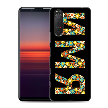 Силиконовый чехол на Sony Xperia 5 II с принтом ИМЯ
