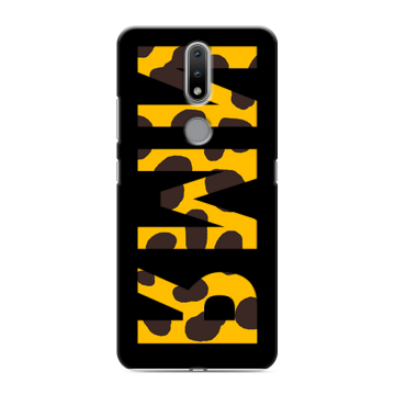 Силиконовый чехол на Nokia 2.4 с принтом ИМЯ