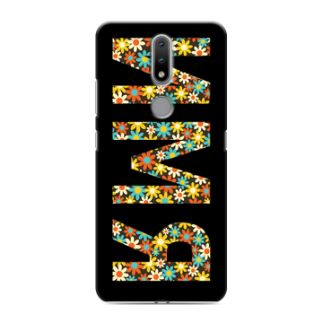Силиконовый чехол на Nokia 2.4 с принтом ИМЯ