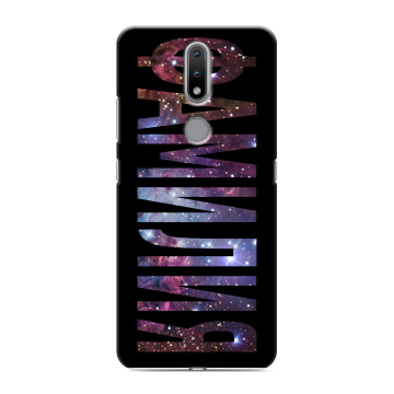 Силиконовый чехол на Nokia 2.4 с принтом ФАМИЛИЯ