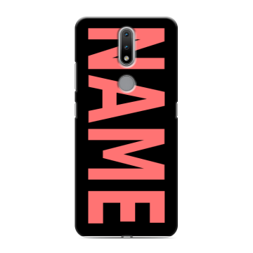 Силиконовый чехол на Nokia 2.4 с принтом NAME