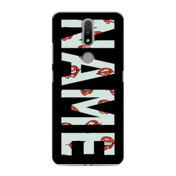 Силиконовый чехол на Nokia 2.4 с принтом NAME