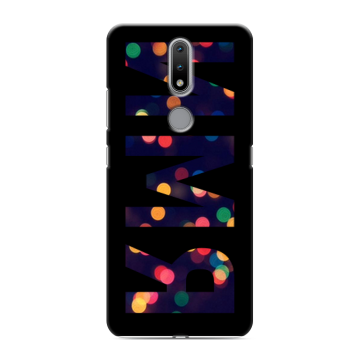 Силиконовый чехол на Nokia 2.4 с принтом ИМЯ