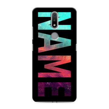 Силиконовый чехол на Nokia 2.4 с принтом NAME