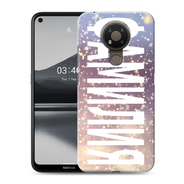 Силиконовый чехол на Nokia 3.4 с принтом ФАМИЛИЯ