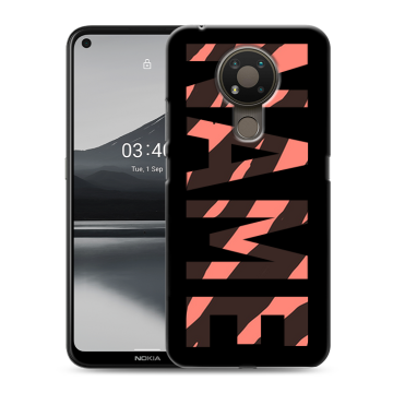 Силиконовый чехол на Nokia 3.4 с принтом NAME