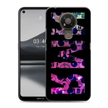 Силиконовый чехол на Nokia 3.4 с принтом ИМЯ