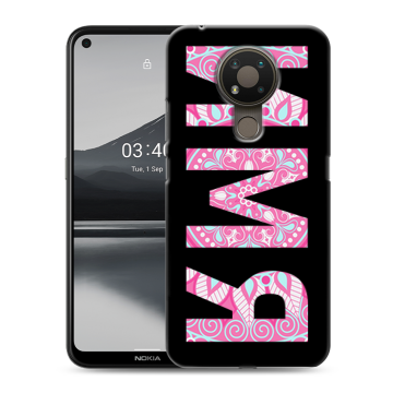 Силиконовый чехол на Nokia 3.4 с принтом ИМЯ