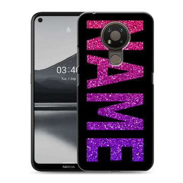 Силиконовый чехол на Nokia 3.4 с принтом NAME