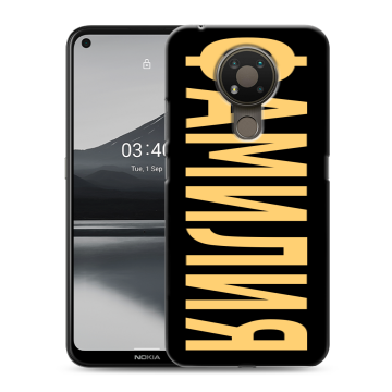 Силиконовый чехол на Nokia 3.4 с принтом ФАМИЛИЯ