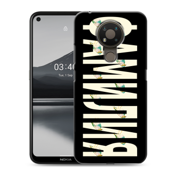 Силиконовый чехол на Nokia 3.4 с принтом ФАМИЛИЯ