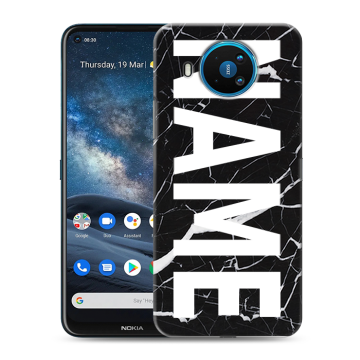 Силиконовый чехол на Nokia 8.3 с принтом NAME