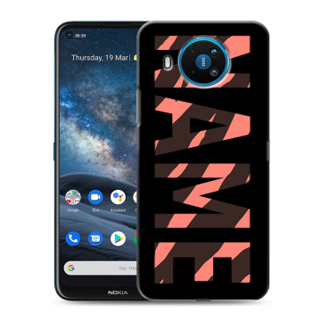 Силиконовый чехол на Nokia 8.3 с принтом NAME