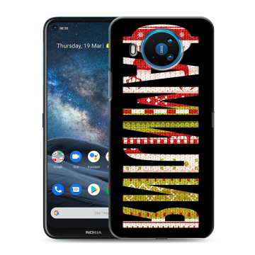 Силиконовый чехол на Nokia 8.3 с принтом ФАМИЛИЯ