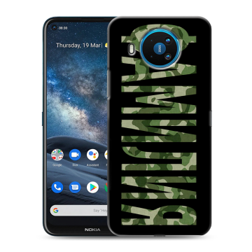 Силиконовый чехол на Nokia 8.3 с принтом ФАМИЛИЯ