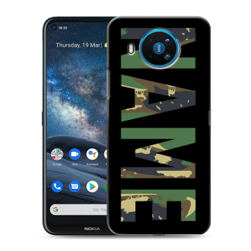 Силиконовый чехол на Nokia 8.3 с принтом NAME
