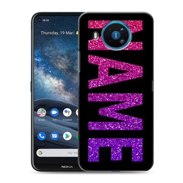 Силиконовый чехол на Nokia 8.3 с принтом NAME