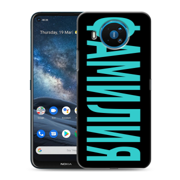Силиконовый чехол на Nokia 8.3 с принтом ФАМИЛИЯ