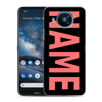 Силиконовый чехол на Nokia 8.3 с принтом NAME