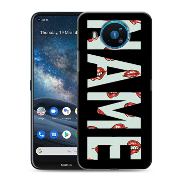 Силиконовый чехол на Nokia 8.3 с принтом NAME