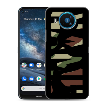 Силиконовый чехол на Nokia 8.3 с принтом NAME
