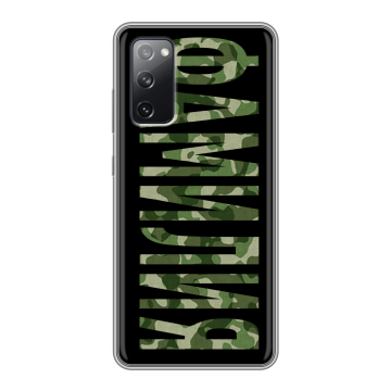 Силиконовый чехол на Samsung Galaxy S20 FE с принтом ФАМИЛИЯ