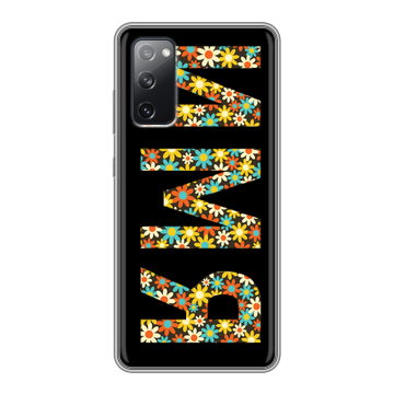 Силиконовый чехол на Samsung Galaxy S20 FE с принтом ИМЯ