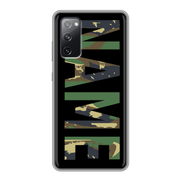 Силиконовый чехол на Samsung Galaxy S20 FE с принтом NAME