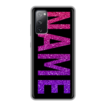 Силиконовый чехол на Samsung Galaxy S20 FE с принтом NAME