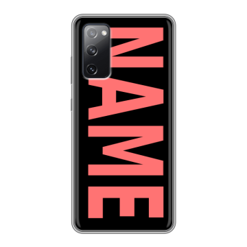 Силиконовый чехол на Samsung Galaxy S20 FE с принтом NAME