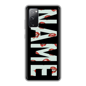 Силиконовый чехол на Samsung Galaxy S20 FE с принтом NAME