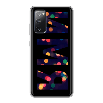 Силиконовый чехол на Samsung Galaxy S20 FE с принтом ИМЯ