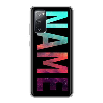 Силиконовый чехол на Samsung Galaxy S20 FE с принтом NAME