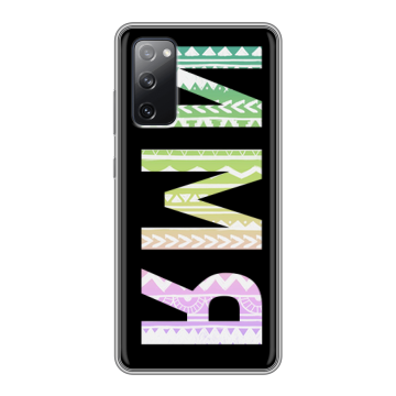 Силиконовый чехол на Samsung Galaxy S20 FE с принтом ИМЯ