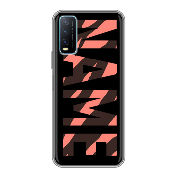 Силиконовый чехол на Vivo Y20 с принтом NAME